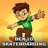 Ben 10 Skateboarding - Halfpipe Jumps game